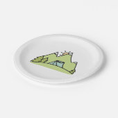 荒野山の森林キャンプ ペーパープレート (アングル)