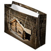 荒野素朴のログキャビン ラージペーパーバッグ (正面アングル)