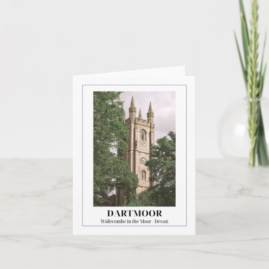 荒野、ダートムア、デボンのウィドゥーコム カード (正面)