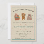 荒野、Bohoはバースデーパーティ招待状に耐えます 招待状 (正面)