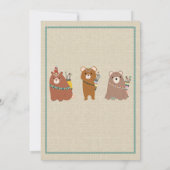 荒野、Bohoはバースデーパーティ招待状に耐えます 招待状 (裏面)