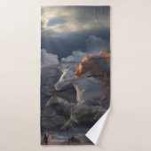 『荒馬の走精霊』 バスタオル (バスタオル)