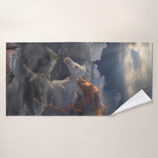 『荒馬の走精霊』 バスタオル (バスタオル)