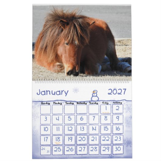 荒馬暦、アサテハ島 カレンダー (1月 2027)