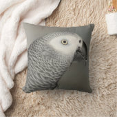 荘厳なアフリカ灰色のオウム クッション (ブランケット)