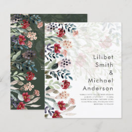 荘厳なバーボン青い野花のウェディングエレガント