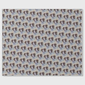 荘厳な金褐色のセッターの組合せ ラッピングペーパー (フラット)