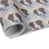 荘厳な金褐色のセッターの組合せ ラッピングペーパー (ロールコーナー)