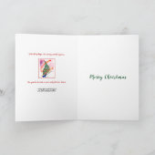 荘厳な魔法のクリスマスツリーカードO神聖な夜 シーズンカード (内部)