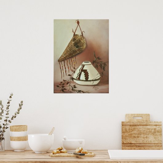 荷かご ポスター (キッチン)