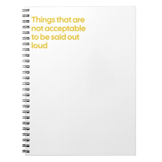 荷が無いと言われないこと ノートブック (正面)