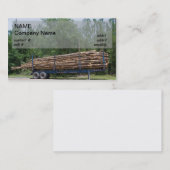 荷を積まれたpulpwoodのトレーラー 名刺 (正面/裏面)