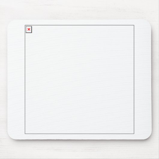 荷を積まれないイメージ マウスパッド (正面)