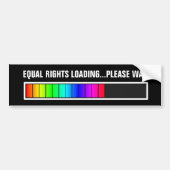 荷を積む等しい権利は待っています バンパーステッカー (正面)