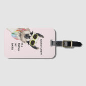 荷札アルパおもしろいカ ラゲッジタグ (正面横)