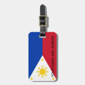荷札（フィリピン国旗） ラゲッジタグ (正面縦)