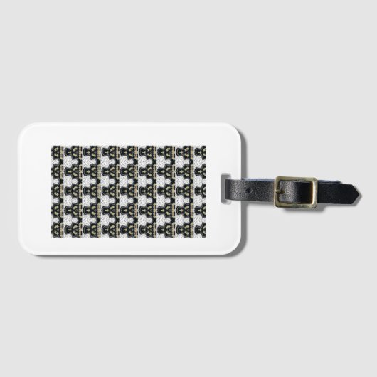 荷札（白黒） ラゲッジタグ (正面横)