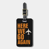 荷物おもしろいの識別「もう一度行く！」 ラゲッジタグ (正面縦)