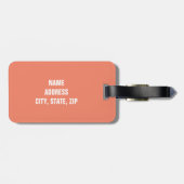 荷物おもしろいパーソナライズされたタグ ラゲッジタグ (裏面横)