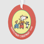 荷物との休暇の間準備ができているMaisy オーナメント (正面)