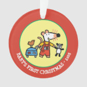 荷物との休暇の間準備ができているMaisy オーナメント (正面)