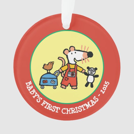 荷物との休暇の間準備ができているMaisy オーナメント (正面)