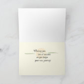 荷物とトラックを持って大学に行く カード (内部)