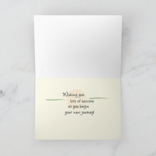 荷物とトラックを持って大学に行く カード (内部)