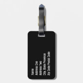 荷物のタグではないドラッグ ラゲッジタグ (裏面縦)