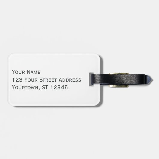 荷物のタグを歩き回る人ばかりではない ラゲッジタグ (裏面横)