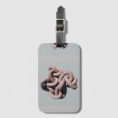 荷物のトラベルラベル。 ラゲッジタグ (正面縦)