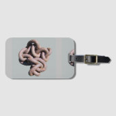 荷物のトラベルラベル。 ラゲッジタグ (正面横)