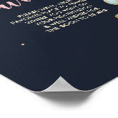 荷物のドロップオフサイン旅行恋しく思シャワーミセスへ。 ポスター (角)