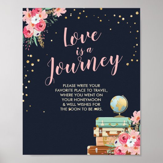 荷物のドロップオフサイン旅行恋しく思シャワーミセスへ。 ポスター (正面)