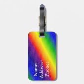 荷物のラベルか虹 ラゲッジタグ (裏面縦)