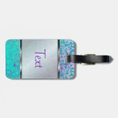 荷物のラベルのグリッターのスターダスト ラゲッジタグ (裏面横)