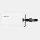 荷物のラベルのシーズー（犬） Tzu ラゲッジタグ (裏面横)