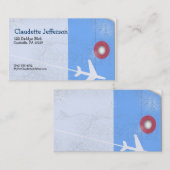 荷物のラベルのスタイル 名刺 (正面/裏面)