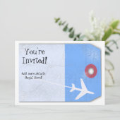 荷物のラベルのスタイル 招待状 (スタンド正面)