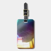 荷物のラベルのニューファウンドランド犬 ラゲッジタグ (正面縦)