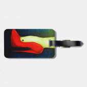 荷物のラベルのハイヒール ラゲッジタグ (裏面横)