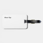 荷物のラベルのビーチ場面 ラゲッジタグ (裏面横)