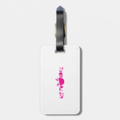 荷物のラベルの余りに近い目検査 ラゲッジタグ (裏面縦)