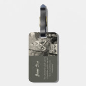 荷物のラベルのSt Christopherの旅行者のイエス・キリストの祈りの言葉 ラゲッジタグ (裏面縦)