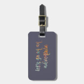 "荷物のラベルは冒険で"の行こう ラゲッジタグ (正面縦)