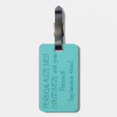 荷物のラベルは海岸のラベルによって人魚をカスタマイズ ラゲッジタグ (裏面縦)