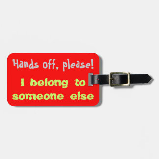 荷物のラベル手は喜びます ラゲッジタグ