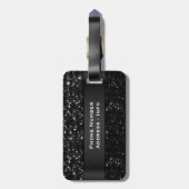 荷物のラベル水晶きらきら光るなStrass ラゲッジタグ (裏面縦)