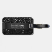 荷物のラベル水晶きらきら光るなStrass ラゲッジタグ (裏面横)