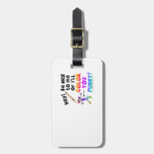 荷物のラベル-おもしろい着色して下さい ラゲッジタグ (正面縦)